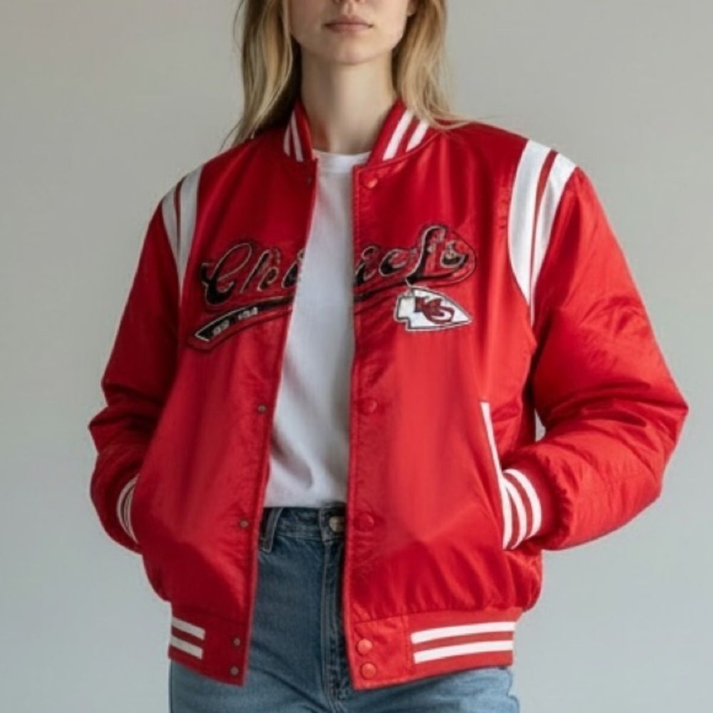 Taylor Swift KC Chiefs Bomber Jacket women’s M